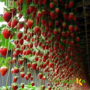 Клубника ампельная Анастасия купить по цене от 370р. в интернет-магазине «Посадика» с доставкой почтой в в Новопавловске и по всей России – [изображение №1].
